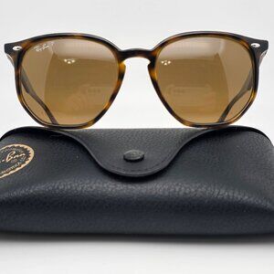 Ray-Ban RB4306 710/83 Havana Frame Polarized B-15 Brown Lens Sunglasses w/ Case